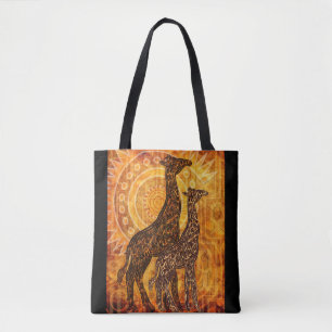 Bolsa Tote Girafas africanos do verão + suas ideias