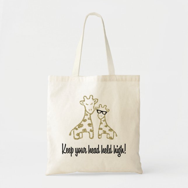 Bolsa Tote Girafas do brilho (Frente)