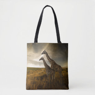 Bolsa Tote Girafas e a paisagem