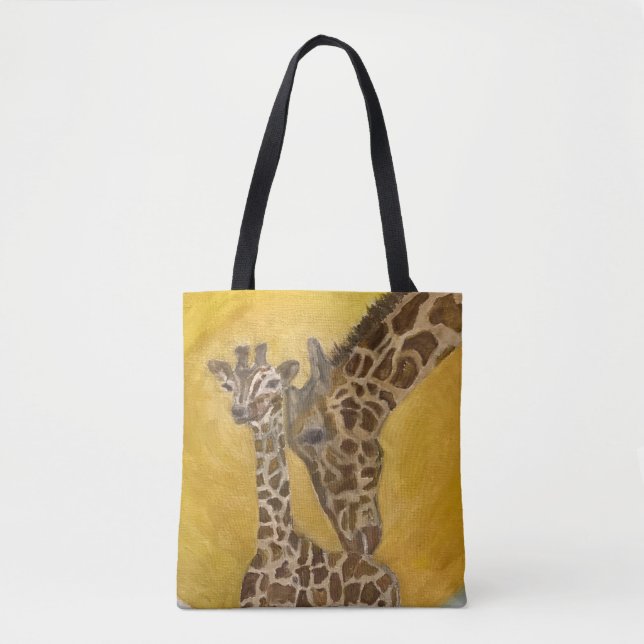 Bolsa Tote Girafas Mãe e Filha (Frente)