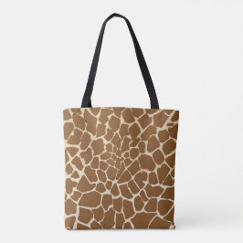 Bolsa Tote Giraffe fur Pattern Impressão