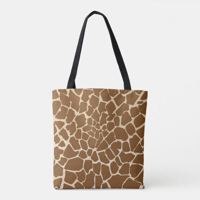 Bolsa Tote Giraffe fur Pattern Impressão (Verso)