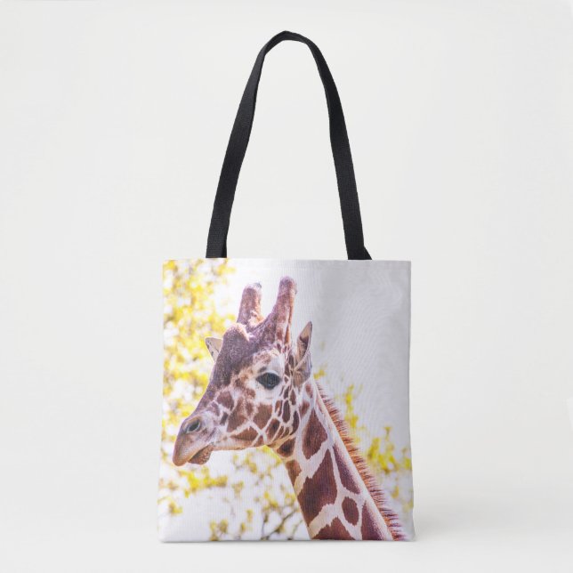Bolsa Tote Giraffe Portrait (Frente)