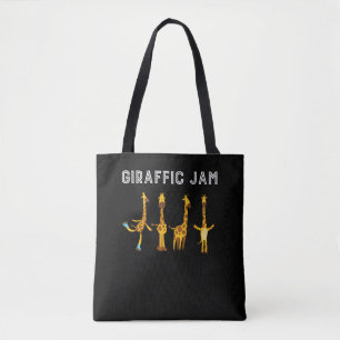 Bolsa Tote Giraffic Jam Giraffe - Zoológico de Pele em Linha