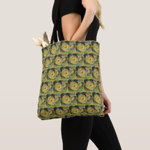 Bolsa Tote Girasóis de Van Gogh - Arte Floral Amarelo Vibrant