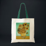 Bolsa Tote Girassóis de Vincent van Gogh |, 1888<br><div class="desc">Número de coleção da imagem:  BAL20294 girassóis,  1888 (óleo em canvas). Gogh,  óleos da camionete de Vincent 1853-90) (em canvas. Neue Pinakothek,  Munich,  Alemanha.  1888</div>