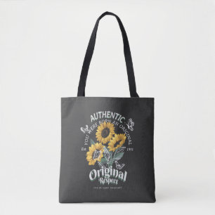 Bolsa Tote Girassóis e Borboletas Gráfico