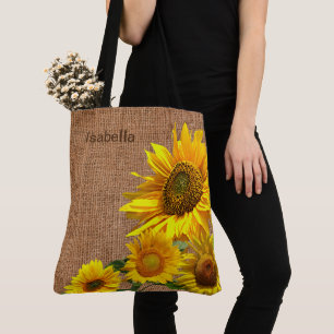 Bolsa Tote Girassóis e serapilheira