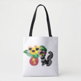 Bolsa Tote Girassóis gato preto