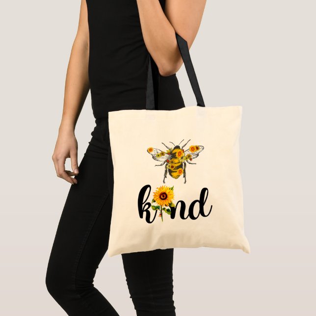 Bolsa Tote Girassóis Inspiradores de Bondade Floral (Frente (produto))