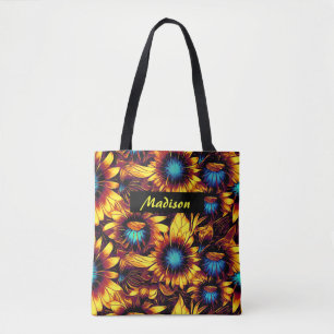Bolsa Tote Girassóis luminosos