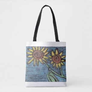 Bolsa Tote Girassóis para sempre - Crianças Arte para COC