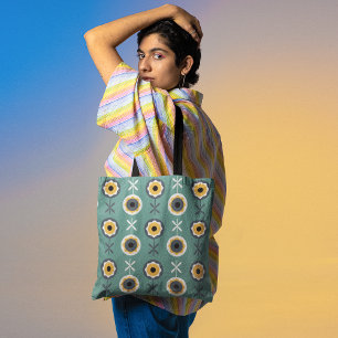 Bolsa Tote Girassóis retrorreflectores