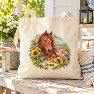 Bolsa Tote Girassol Appaloosa Castanho Personalizado