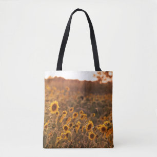 Bolsa Tote Girassol de girassol a cores do campo rural