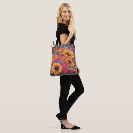Bolsa Tote Girassol de Verão e Floral