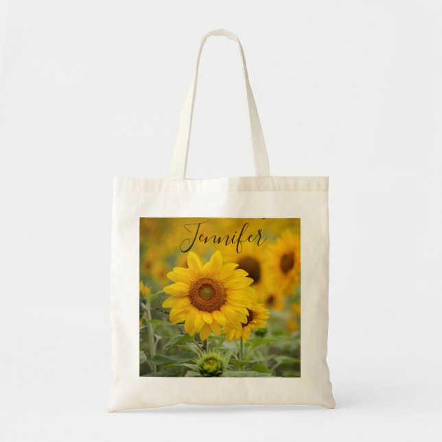 Bolsa Tote Girassol Floral   (Frente)