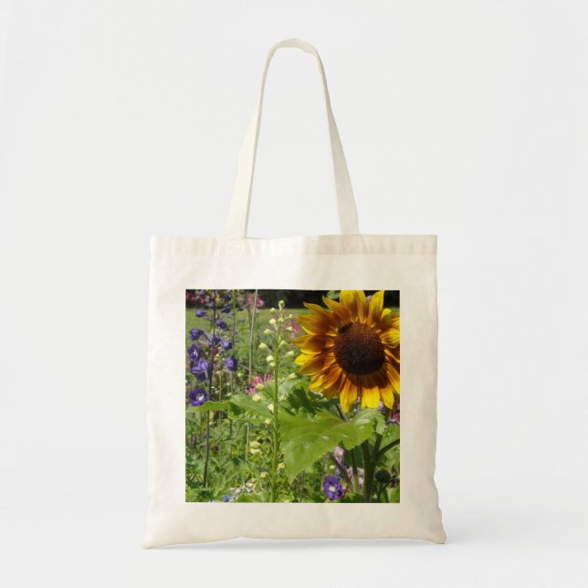 Bolsa Tote Girassol florescente (Frente)