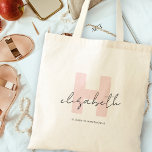 Bolsa Tote Girassol Monograma - Caligrafia Cor-de-rosa<br><div class="desc">Caligrafia de Monograma Cinza de Coral Rosa-Rosa-Rosa-Tote Bag. Fácil de personalizar o monograma de tipografia feminina e elegante. Ideia de presente de nome monograma perfeito!</div>