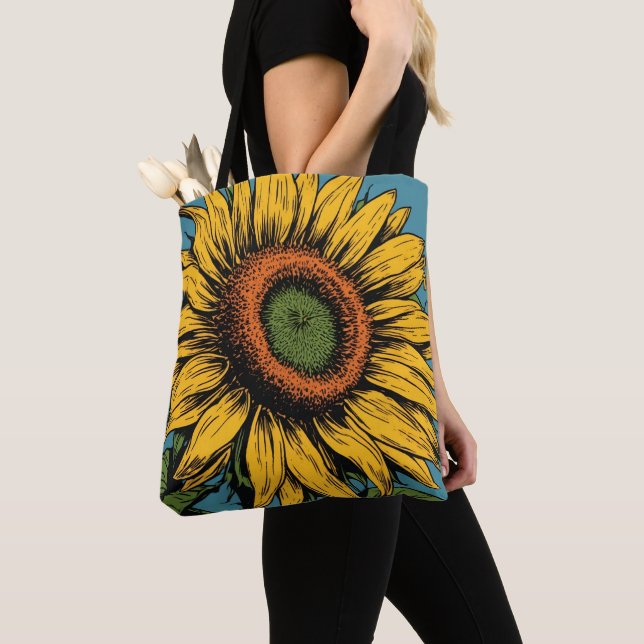 BOLSA TOTE GIRASSOL PARA MÃE (Close Up)