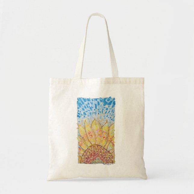Bolsa Tote Girassol Radiant Bloom (Frente)