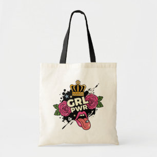 Bolsa Tote Girl Power Tattoo Style