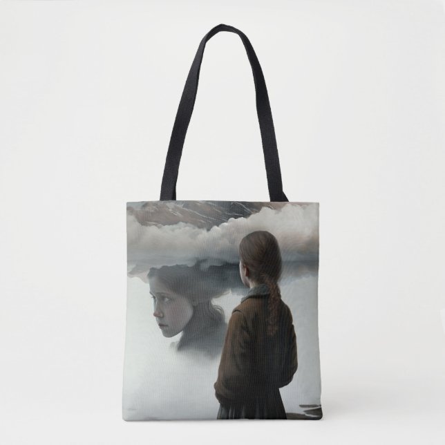 Bolsa Tote Girl with clouds (Frente)