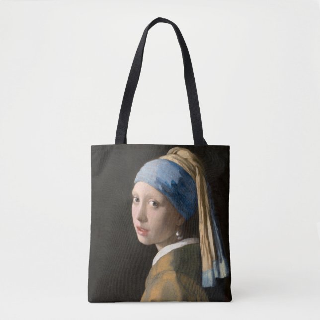 Bolsa Tote Girl with the pearl earring - Johannes Vermeer (Frente)