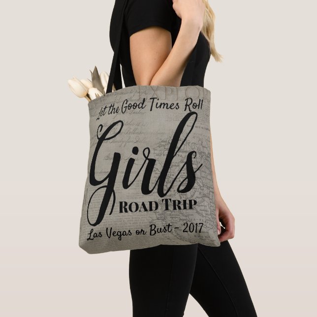 Bolsa Tote Girls Road Trip Vintage (Close Up)