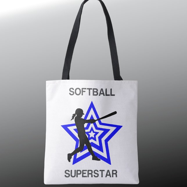 Bolsa Tote Girls Softball Superstar Personalizado (Criador carregado)