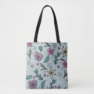 Bolsa Tote Girly Flower Art New Design Floral Aestic Flowe