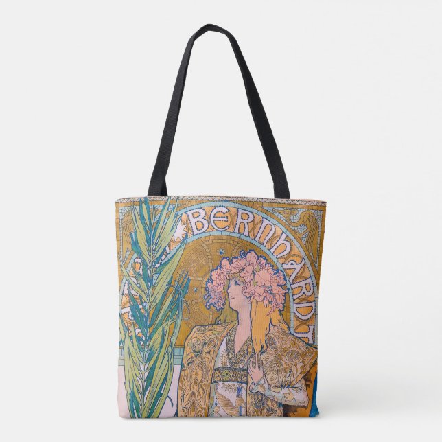 Bolsa Tote Gismonda, Sarah Bernhardt, Mucha (Verso)