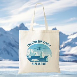 Bolsa Tote Glaciar Personalizado da Família Alaska Trip