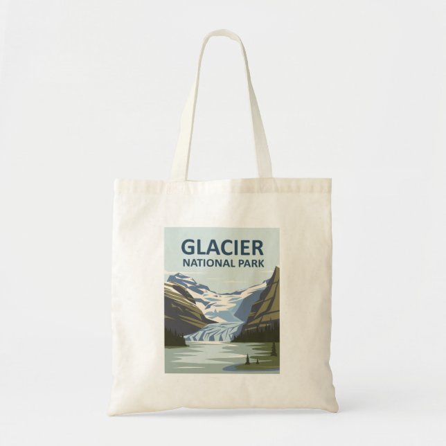 Bolsa Tote Glacier National Park Viagem Art (Frente)