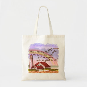 Bolsa Tote Glad Lighthouse, saco de tota cristã