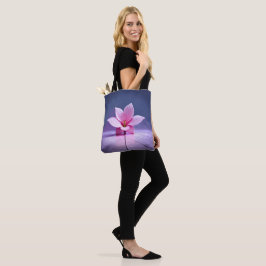 Bolsa Tote Gladíolos Dimensionais: Masterícula Rosa e Púrpura