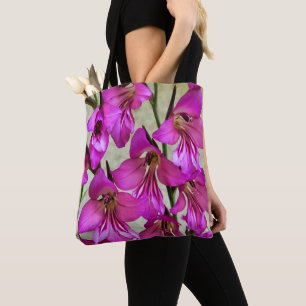 Bolsa Tote Gladiolus bizantino por todo o Impressão