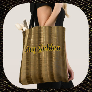 Bolsa Tote Glamorous Chic ouro Brown