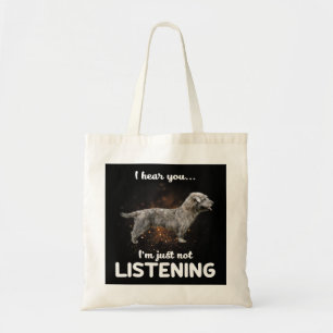 Bolsa Tote Glen Of Imaal Terrier Dog Eu Ouço Você Não Ouvir