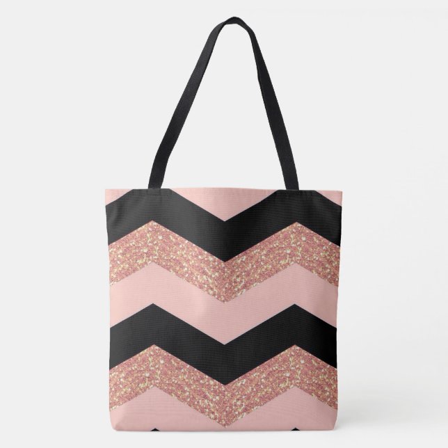 Bolsa Tote Glitter Chevron (Frente)