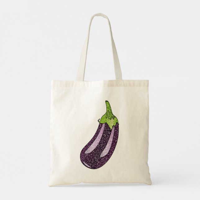Bolsa Tote Glitter EggPlant (Verso)