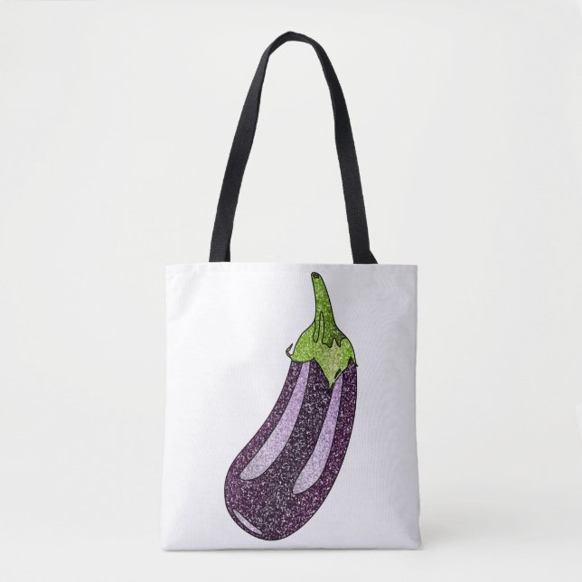 Bolsa Tote Glitter EggPlant (Frente)