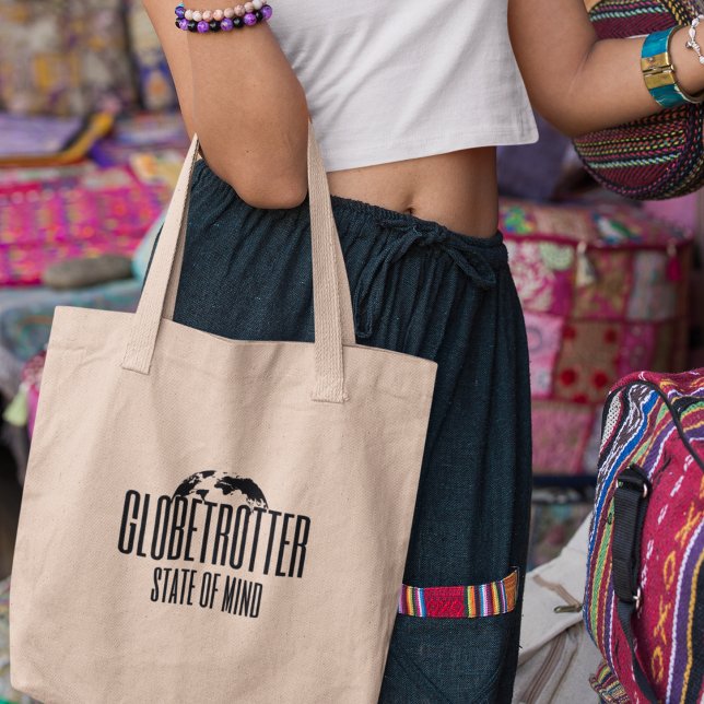 Bolsa Tote Globetrotter Viajante com Aventura (Shop now and carry your globetrotting aspirations with pride!)