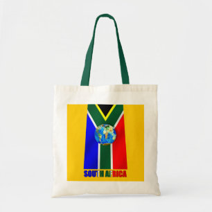 Bolsa Tote Globo da bola de futebol de África do Sul do