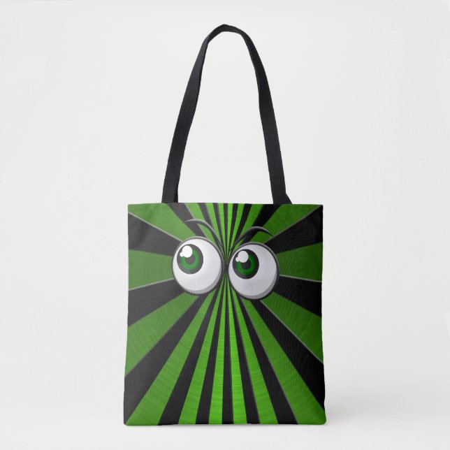 Bolsa Tote globos oculares verdes (Frente)