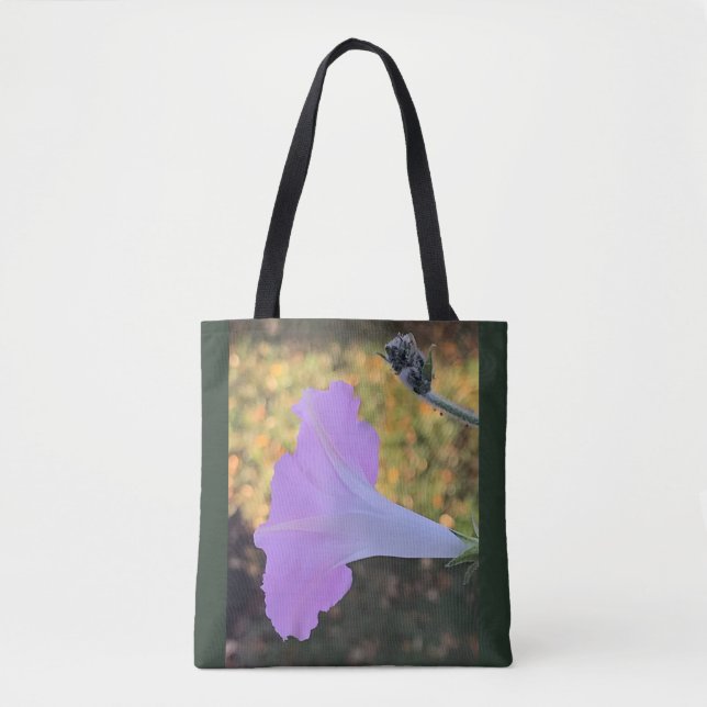 Bolsa Tote Glória da Manhã Brilho Rosa e Dourado (Frente)