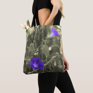 Bolsa Tote Glória da Manhã Flores Parciais Cor