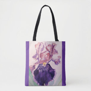Bolsa Tote Glorioso Púrpura D. Água - Cor Íris Flor