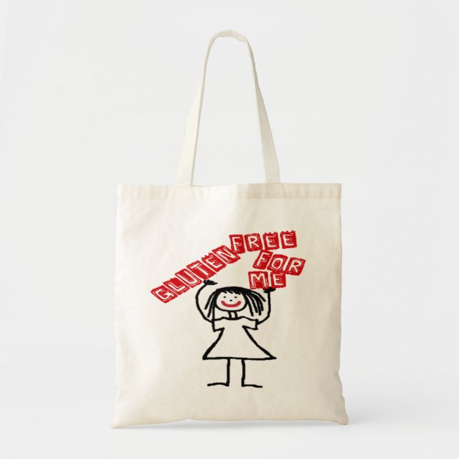 Bolsa Tote Gluten Free For Me Cartoon (Frente)