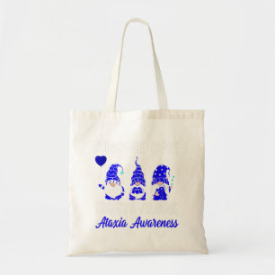 Bolsa Tote Gnome One luta sozinho Blue Ribbon Ataxia Awarenes
